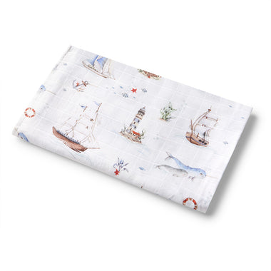 Set Sail Organic Muslin Wrap | Snuggle Hunny