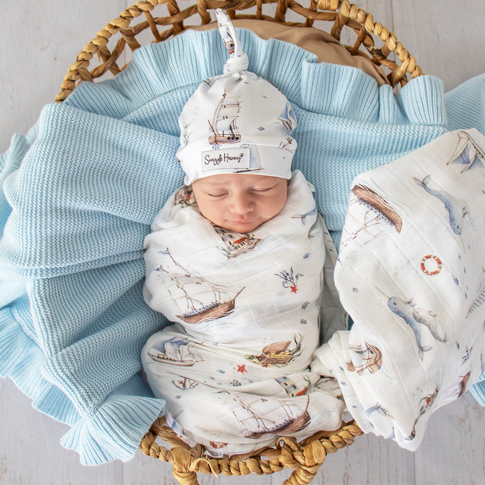 Set Sail Organic Muslin Wrap - View 4