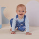 Baby Blue Long Sleeve Organic Bodysuit - Thumbnail 4