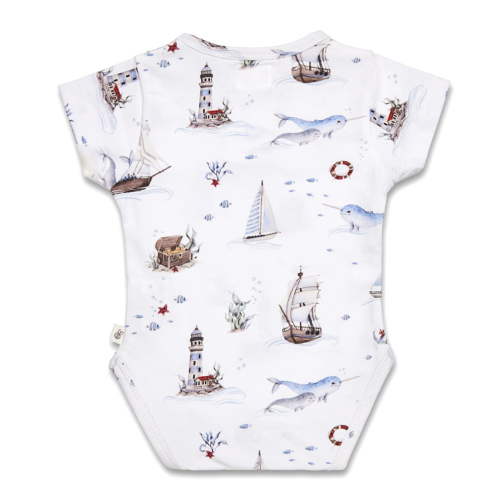 Set Sail Short Sleeve Organic Bodysuit - View 6