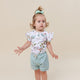 Easter Bilby Short Sleeve Organic Bodysuit with Frill - Thumbnail 3