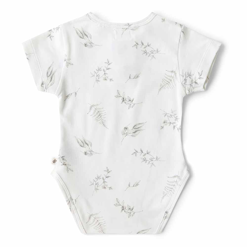 Silver Gum Short Sleeve Organic Bodysuit - View 4