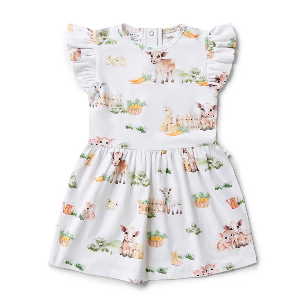 Farm Short Sleeve Organic Dress - View 2