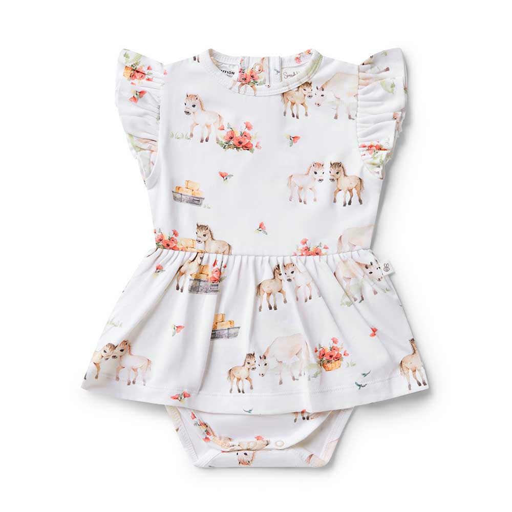 Pony Pals Short Sleeve Organic Dress - View 2