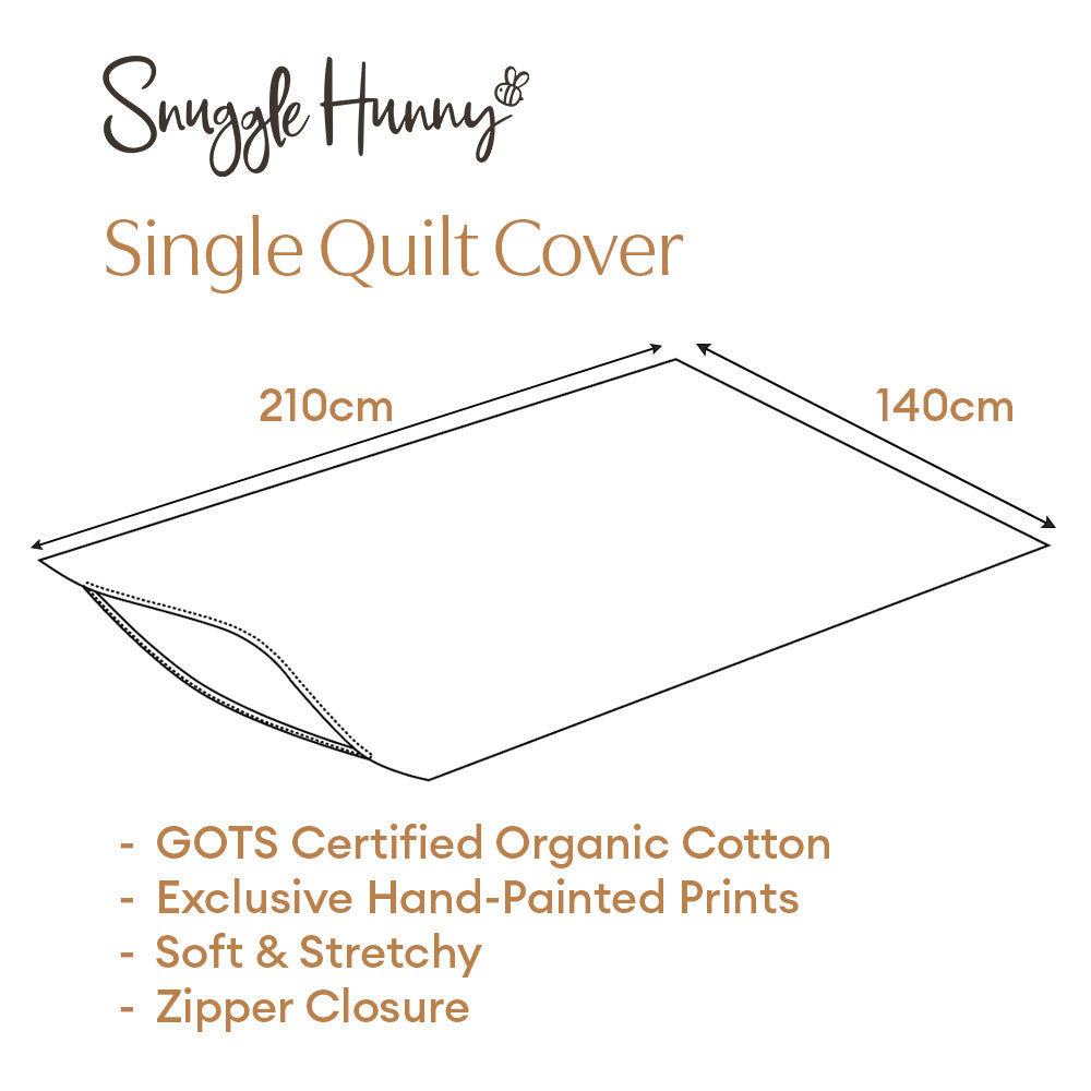 Cherry Blossom Organic Cotton Quilt Cover - View 7