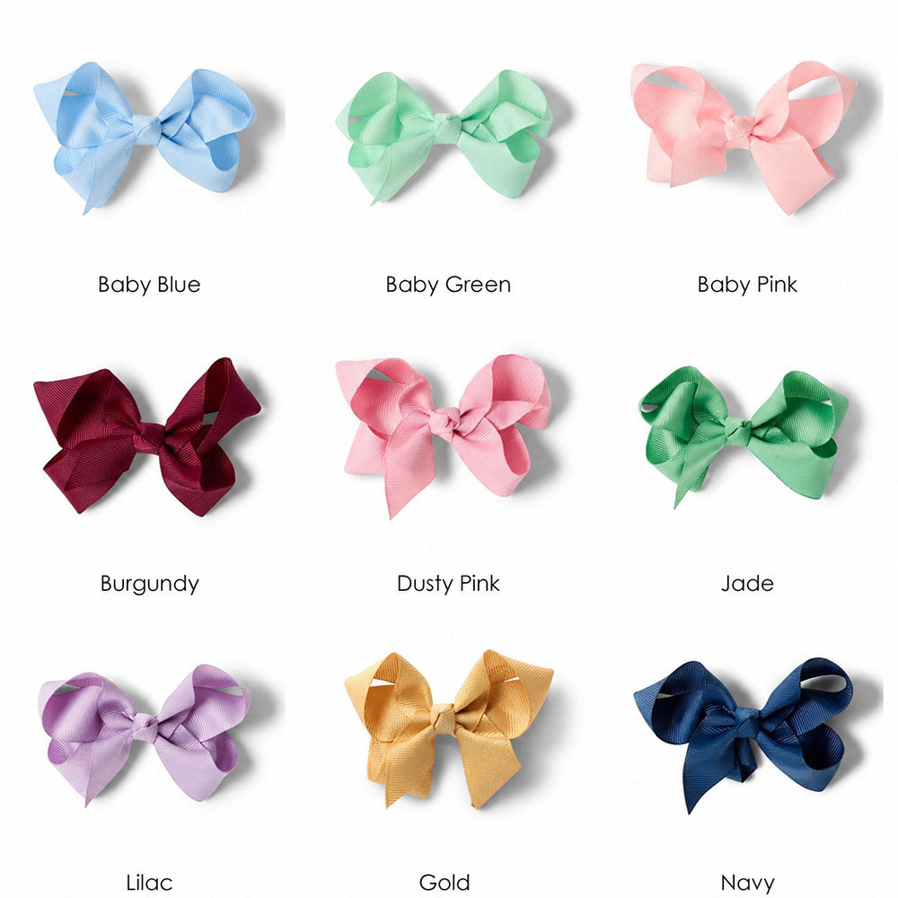 Bow Hair Clip 5 Pack - Pick Your Colours - View 2