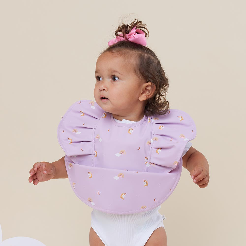 Unicorn Frill Snuggle Bib - View 1