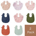 Bavoirs En Silicone Avec Bac Récupérateur - Lot De 2, Sans BPA, Lavables Au Lave-vaisselle - Pour Bébés Dès 6 Mois - 7