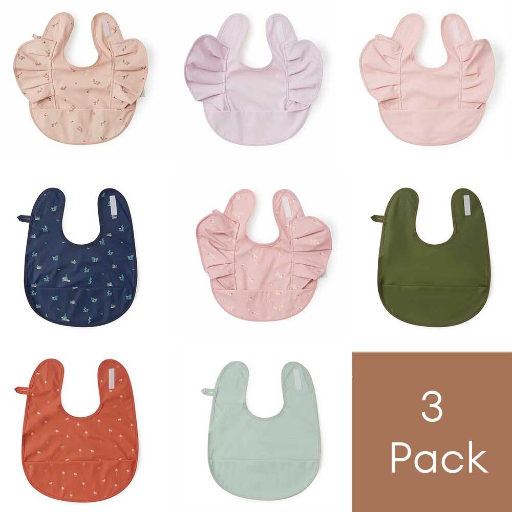 Snuggle Baby Bib Waterproof 3 Pack | Snuggle Hunny