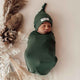 Olive Snuggle Swaddle & Beanie Set - Thumbnail 3