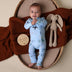 Blue Ocean Organic Snugglesuit Convertible Romper | Snuggle Hunny