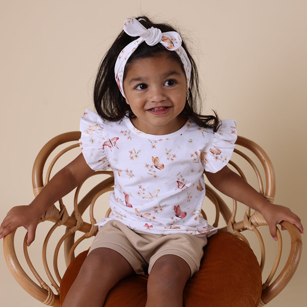 Butterfly Organic T-Shirt with Frill - View 3
