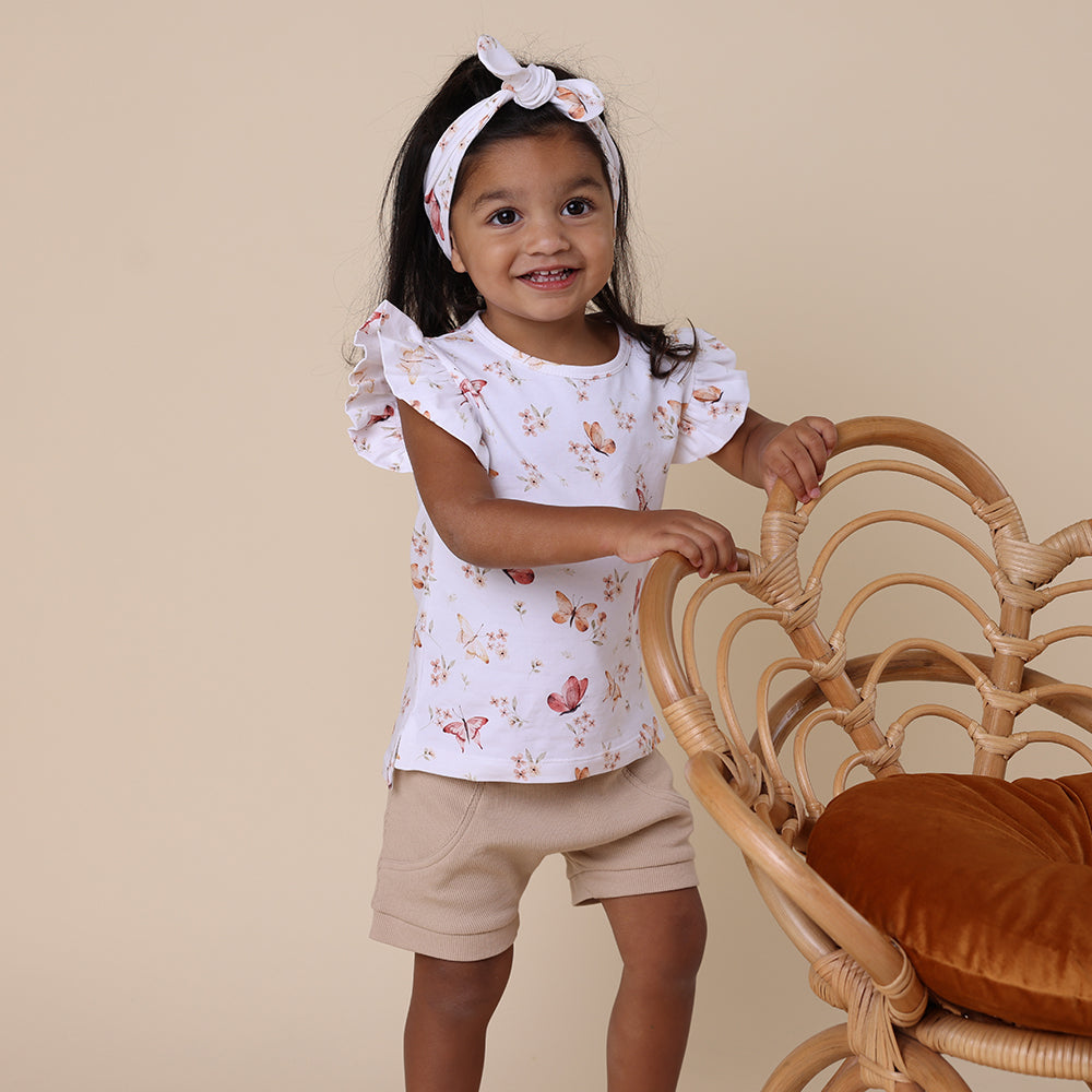 Butterfly Organic T-Shirt with Frill - View 5