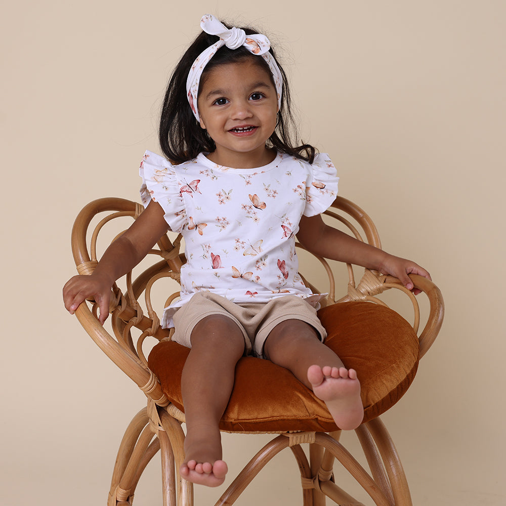 Butterfly Organic T-Shirt with Frill - View 6