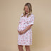 Woman wearing Camille Organic Maternity Robe | Snuggle Hunny