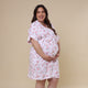 Camille Organic Maternity Robe - Thumbnail 6