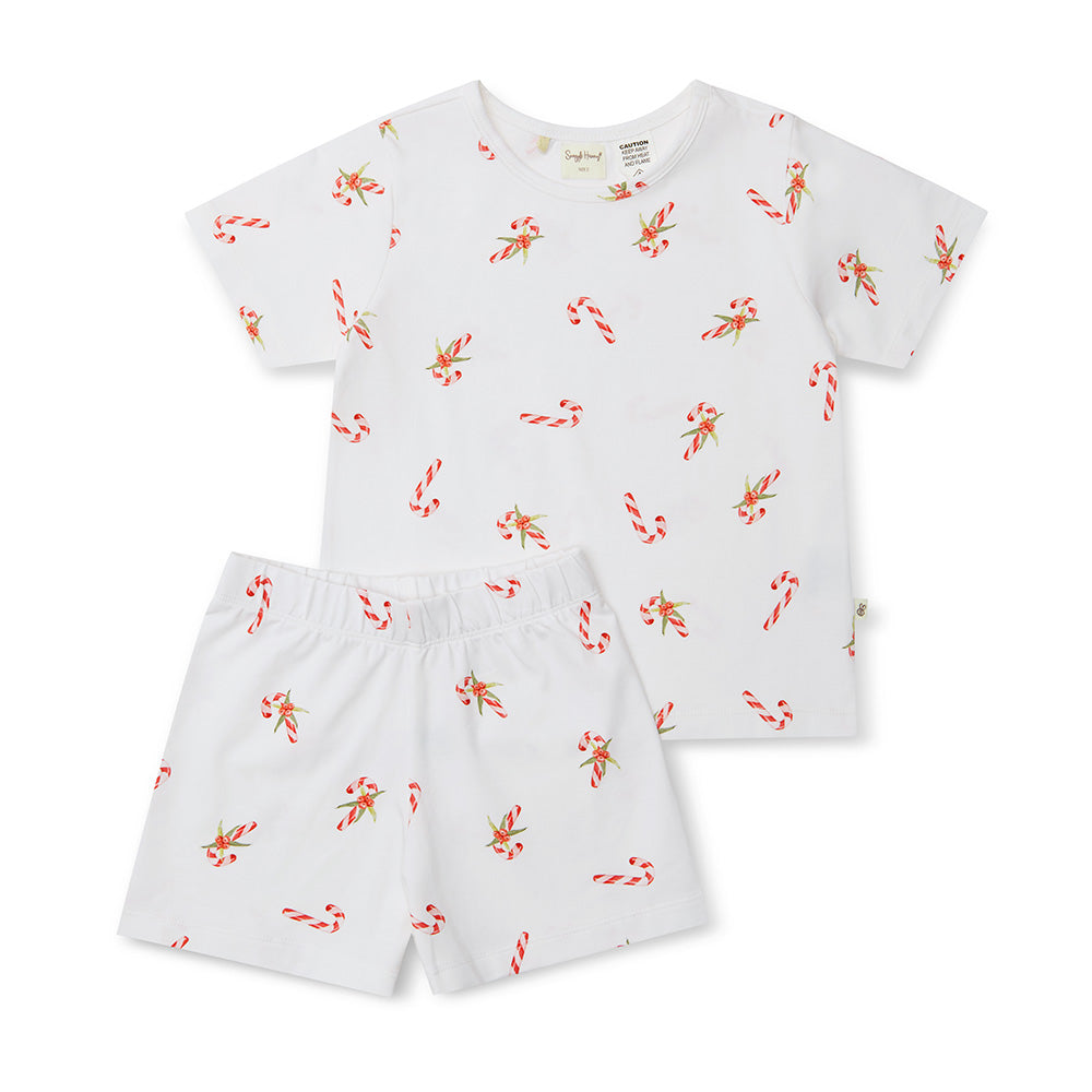 Candy Cane Organic Kids PJ Set - View 2