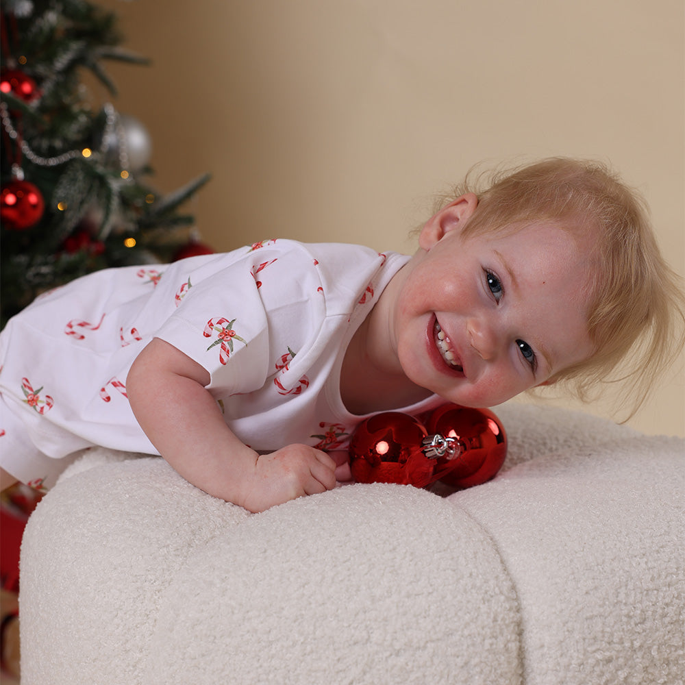 Candy Cane Organic Kids PJ Set - View 6