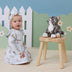 Toddler wearing Kittens Long Sleeve Organic Dress | Snuggle Hunny
