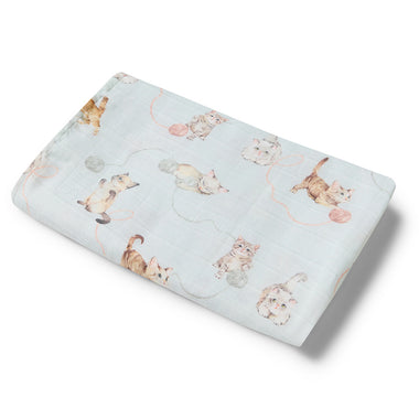 Kittens Organic Muslin Wrap | Snuggle Hunny
