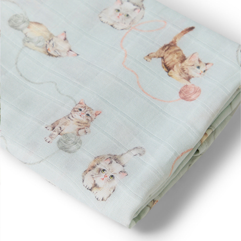 Kittens Organic Muslin Wrap - View 4