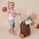 Cherry Blossom Short Sleeve Organic Bodysuit with Frill - Thumbnail 5