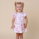 Cherry Blossom Short Sleeve Organic Dress - Thumbnail 4