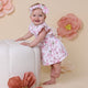 Cherry Blossom Short Sleeve Organic Dress - Thumbnail 1