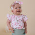 Toddler wearing Cherry Blossom Organic T-Shirt with Frill