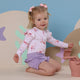Coral Long Sleeve Organic Bodysuit with Frill - Thumbnail 7