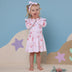 Toddler wearing Coral Long Sleeve Organic Dress | Snuggle Hunny