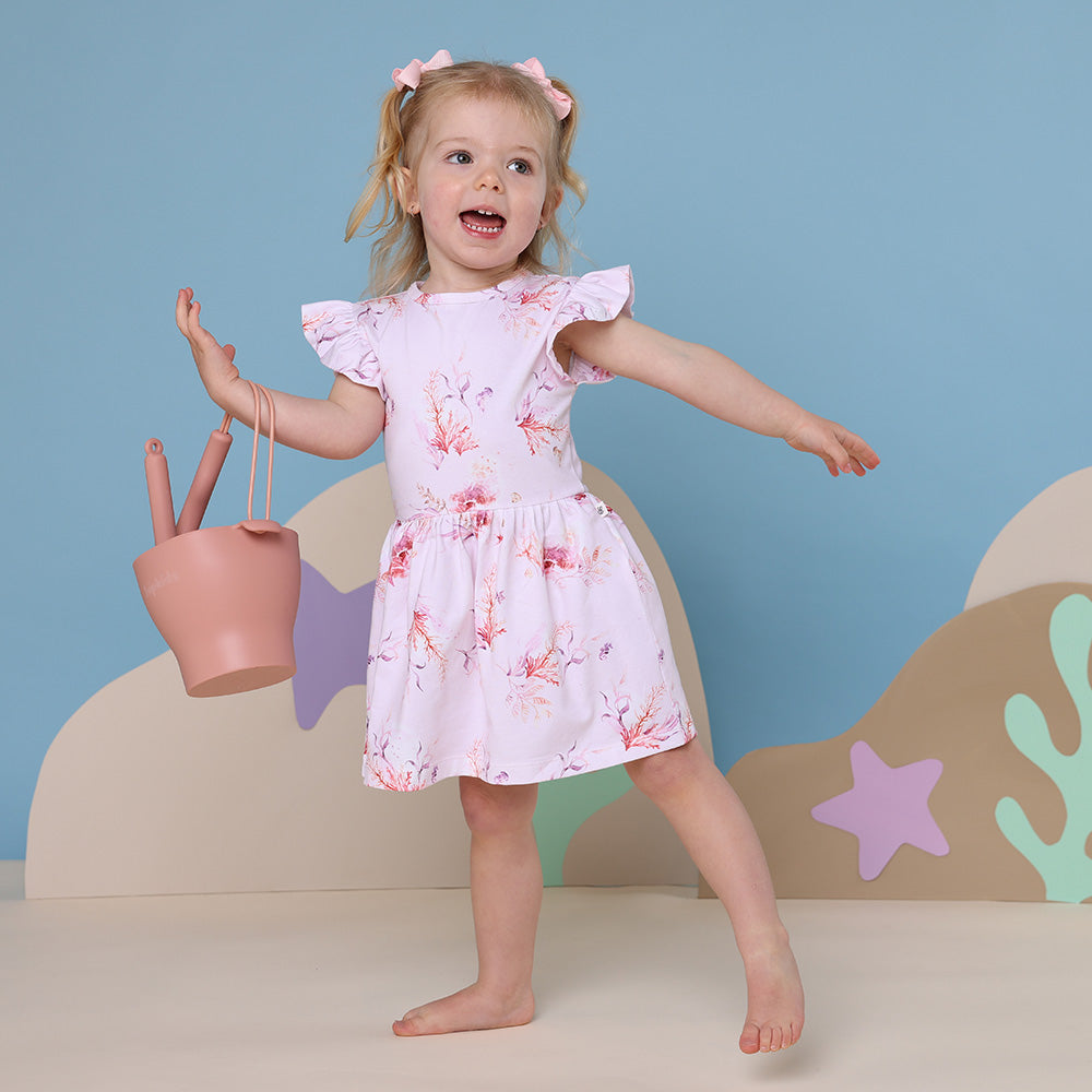 Coral baby dress discount