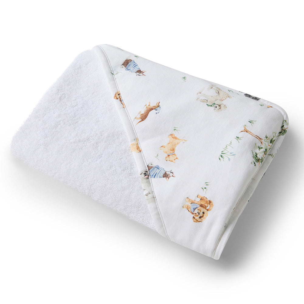 Dog Park Organic Hooded Baby Towel - View 2