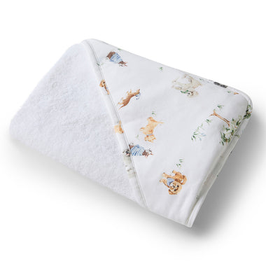 Dog Park Organic Hooded Baby Towel | Snuggle Hunny