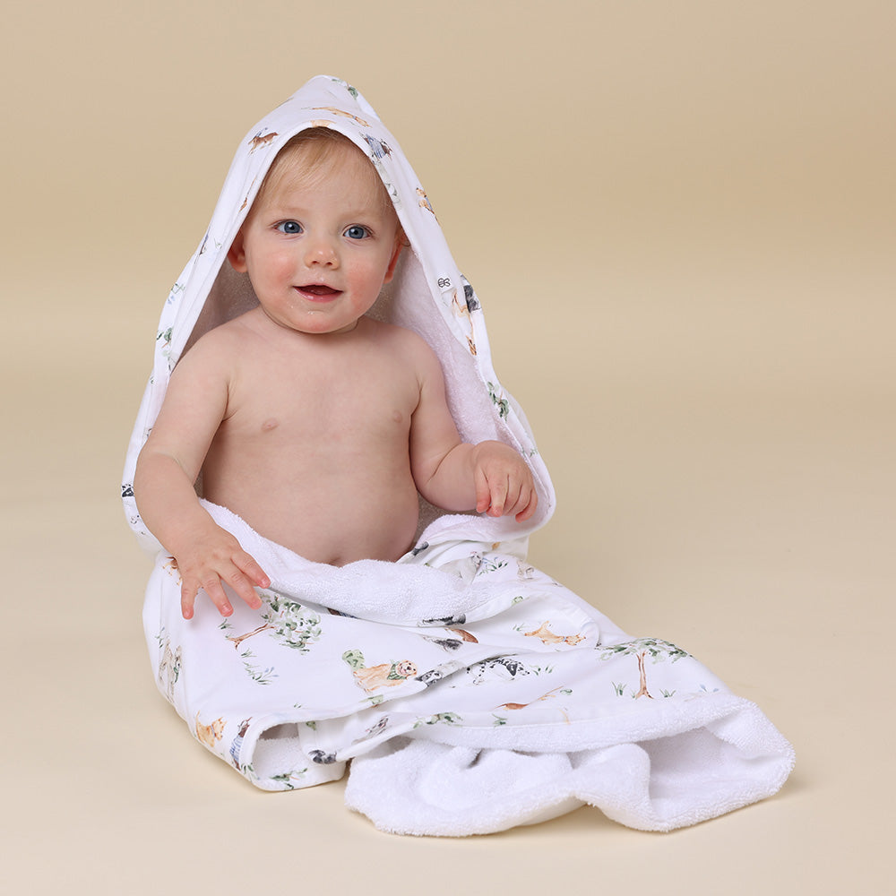 Dog Park Organic Hooded Baby Towel - View 1