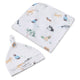 Dog Park Organic Jersey Wrap & Beanie Set - Thumbnail 2