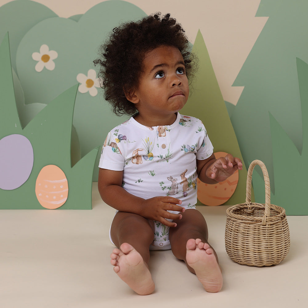 Easter Bunnies Short Sleeve Organic Bodysuit - View 10