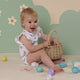 Easter Bunnies Short Sleeve Organic Bodysuit with Frill - Thumbnail 3