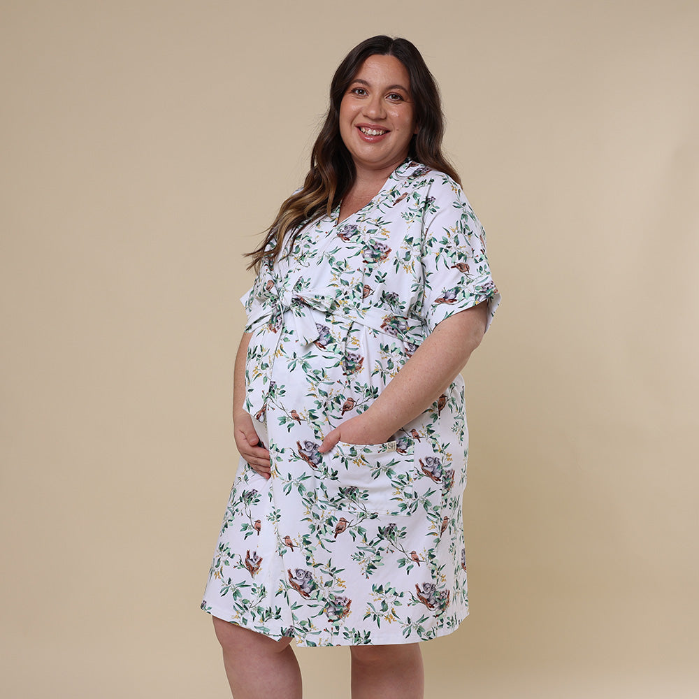 Eucalypt Organic Maternity Robe - View 3