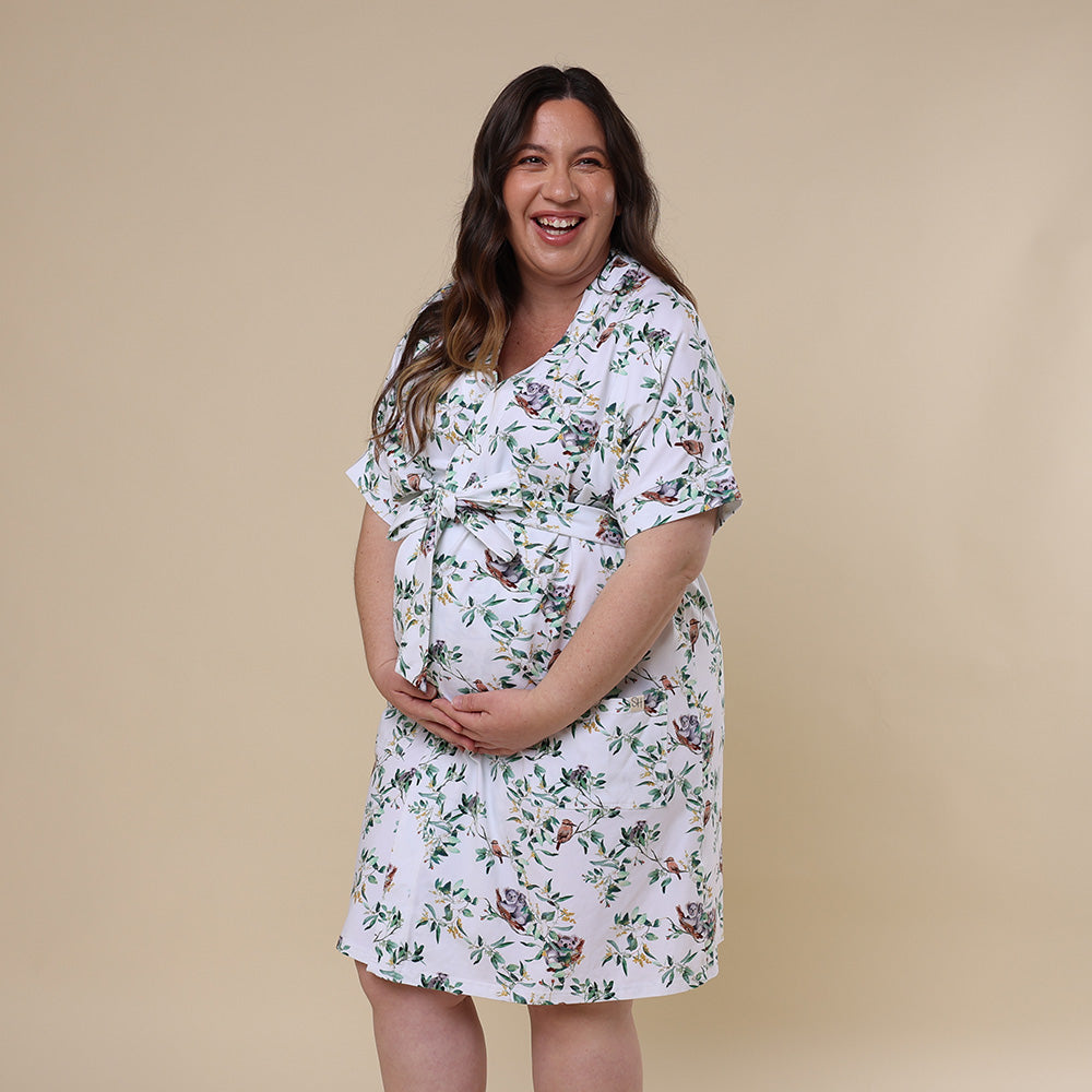 Eucalypt Organic Maternity Robe | Snuggle Hunny