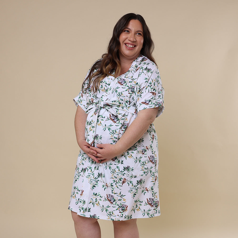 Eucalypt Organic Maternity Robe - View 5