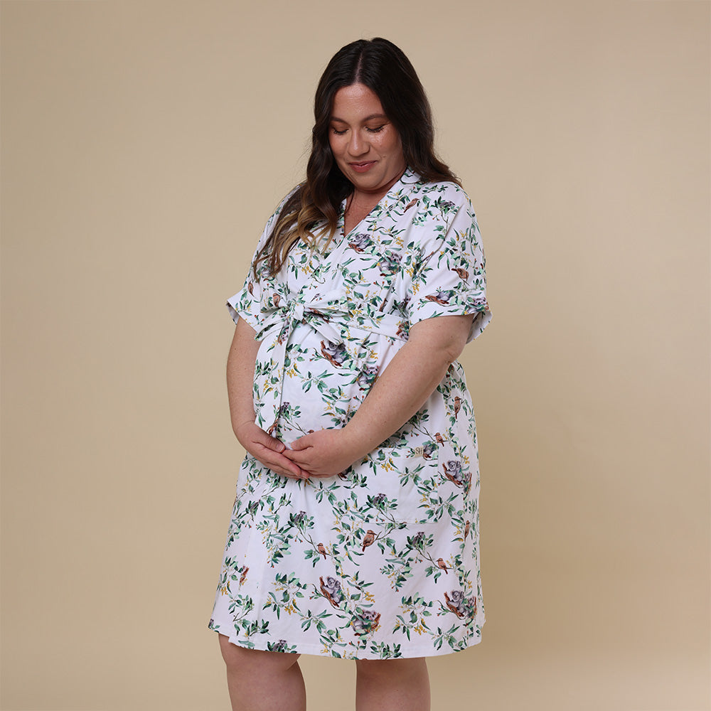 Eucalypt Organic Maternity Robe - View 6