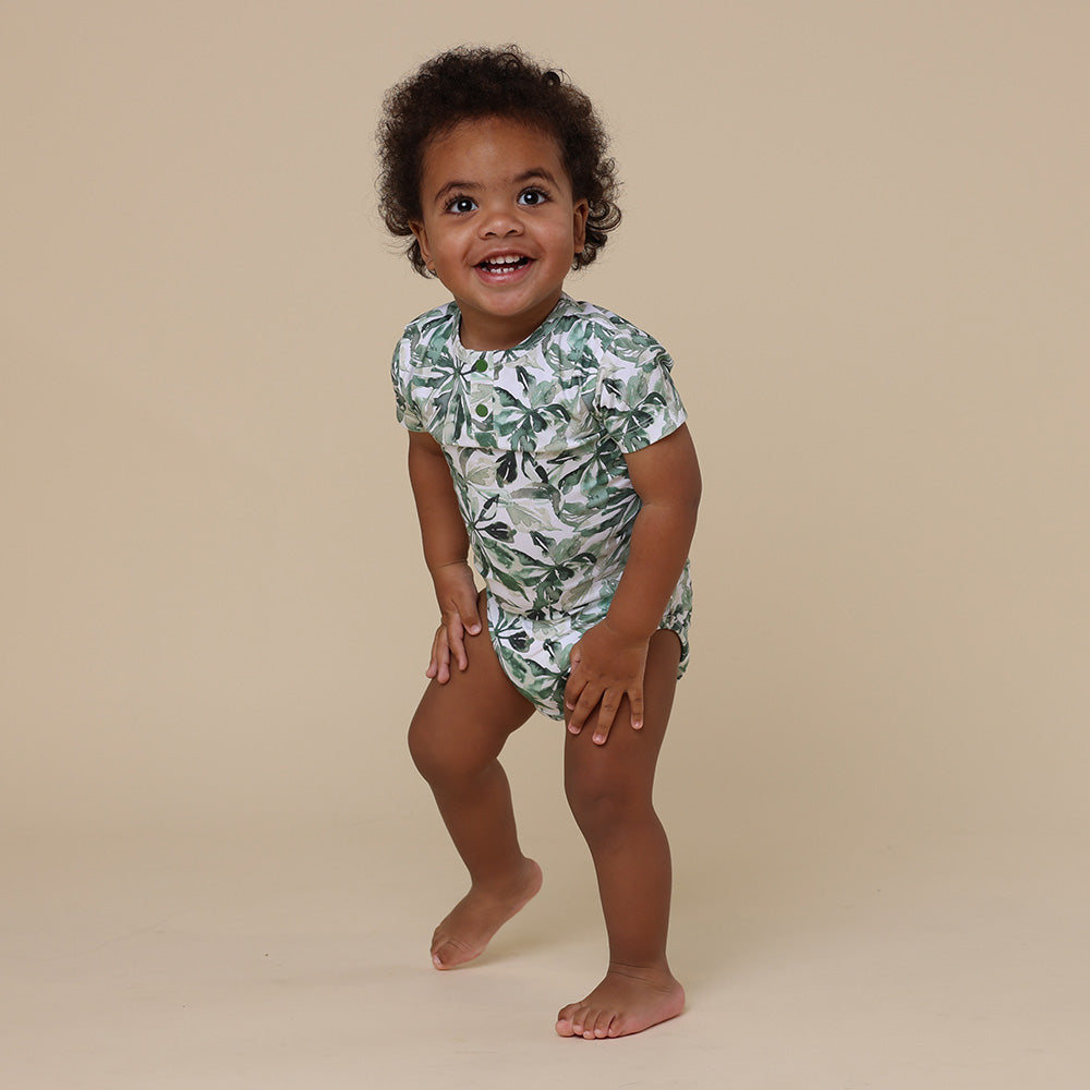 Evergreen Short Sleeve Organic Bodysuit - View 6