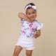 Lilac Skies Short Sleeve Organic Bodysuit with Frill - Thumbnail 6