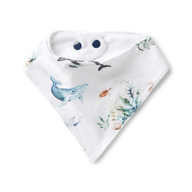 Ocean Organic Dribble Bib | Snuggle Hunny
