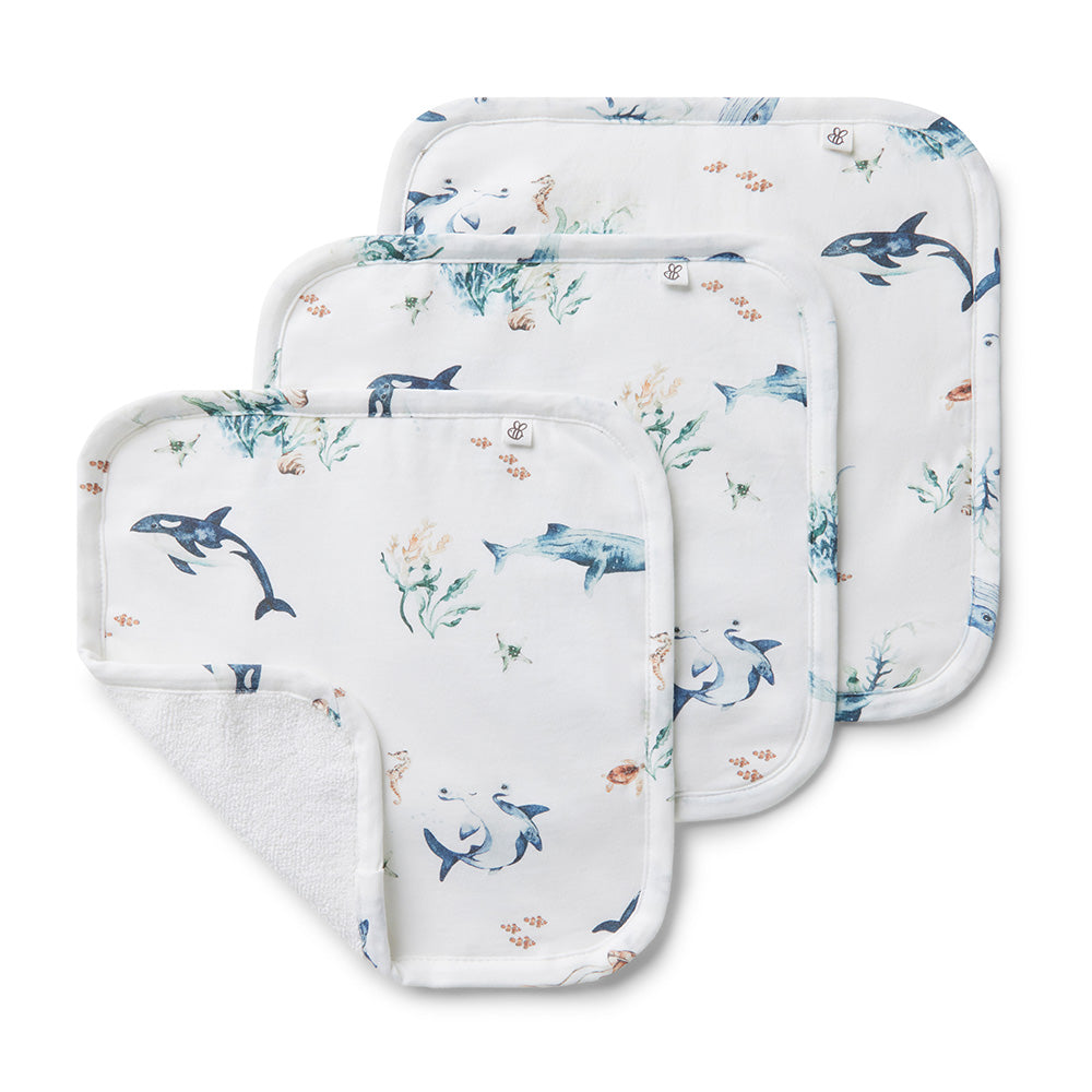 Ocean Organic Baby Towel & Wash Cloth Set - View 7