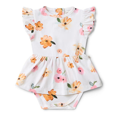 Poppy Short Sleeve Organic Dress | Snuggle Hunny