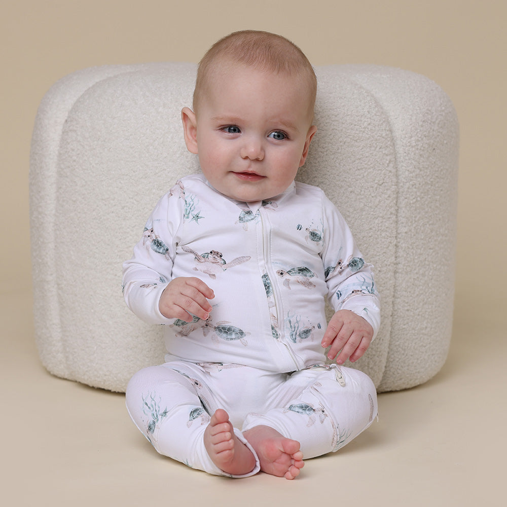 Turtle Organic Snugglesuit Convertible Romper - View 4