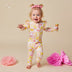 Sofia Organic Snugglesuit Convertible Romper with Frill | Snuggle Hunny