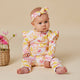 Sofia Organic Snugglesuit Convertible Romper with Frill - Thumbnail 5